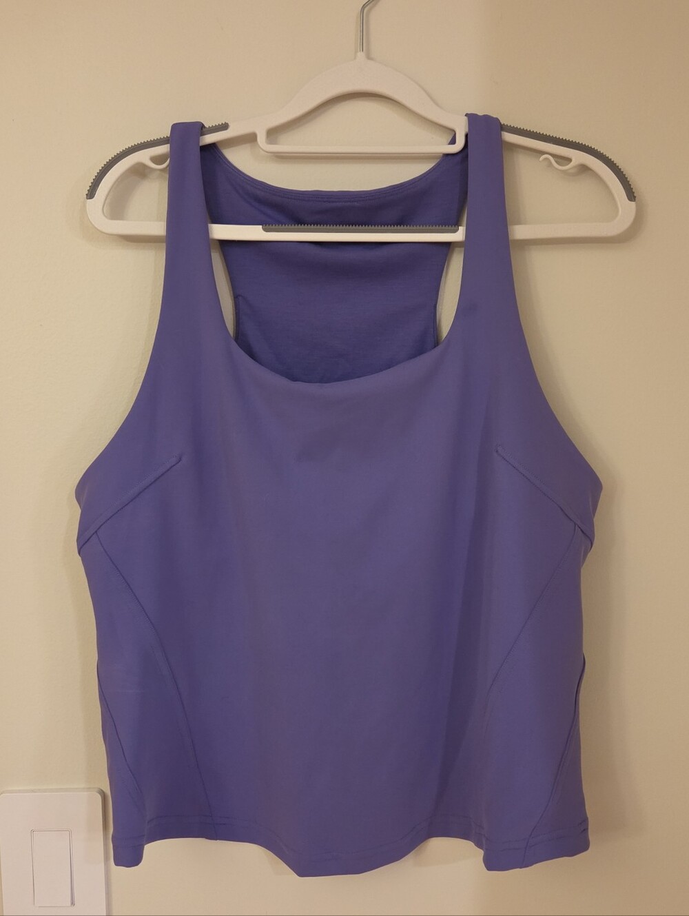 Womans Lululemon Invigorate Training Tank Top Shelf Bra Purple Size 14